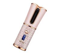 OATIPHO Cordless Hair Curler USB Rechargeable 2-in-1 Curling Iron for Travel Portable Automatic Hair Styling Tool Pink