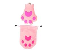 OATIPHO Creative Cat Paw Shaped Summer Cooling Ice Bag Pink Silicone Ice Pouch for Heat and Cold Therapy Soft Skin-Friendly Material Portable and Reusable Cooling Pad for Travel and