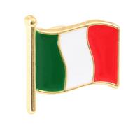 OATIPHO Creative National Flag Brooch Metal Breastpin with Sturdy Pin Unique Italy Design for Festivals and Celebrations Stylish Decorative Badge for All Occasions present for