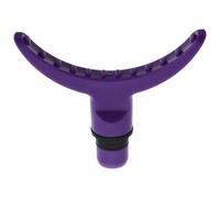 OATIPHO Deep Tissue Percussion Device Replacement Head Adapter for Muscle Relaxation, Purple Curved Attachment, for Back and Neck Relief