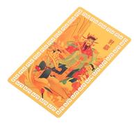 OATIPHO Delicate Wealth Amulet Card Dragon Year God of Fortune Feng Shui Luck Protection Charm for Purses Handbags Notebooks Compact and Portable