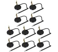 OATIPHO Desk Pen 10Pcs with Security Chain and Metal Clip for Retail and Bank Counters Fixed Base Heavy-Duty Signing Pens for Public Use