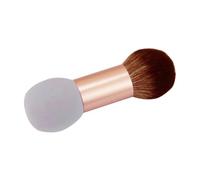 OATIPHO Double-Headed Purple Sponge Blush and Powder Brush, Multi-Functional Cosmetics Brush Tool for Face Makeup, Soft Rounded Head for Blusher and Loose Powder Application