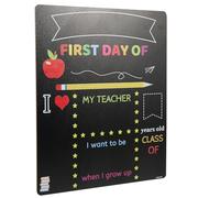 OATIPHO Double-Sided School Board with Chalk Surface, Multi-Function Chalkboard for Back-to-School Season, Portable Student Writing and Message Blackboard for Classroom Use