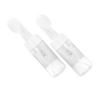 OATIPHO Empty Facial Cleanser Foaming Bottle 2 Pcs with Brush Head Leak-Resistant Pump Bottles 120Ml for Shampoo, Shower Gel and Travel