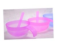 OATIPHO Facial Mask Bowl and Spoon Set 5 Pieces Thickened Plastic Mixing Bowls Handle Diy Face Mask Tools for Women Estheticians Random Color