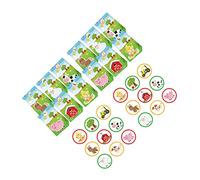 OATIPHO Farm Themed Printed Paper Gift Bags with Stickers Food Grade Baking Candy Bags for Party Snacks Assorted Color for Birthday and Celebration