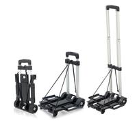 OATIPHO Foldable Wheel Aluminum Alloy Hand Truck Dolly Lightweight Portable Household Cart for Groceries Camping Laundry with Stable Frame Easy to Carry and Store