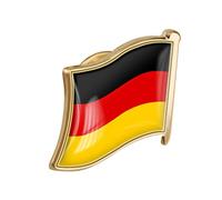 OATIPHO German Flag Brooch Pin for Clothes Lapel Pin Design for Fashionable Suit Hat Decoration for Collectors Students and Travelers