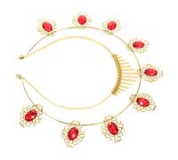 OATIPHO Glory Rhinestone Crown Hairband Elegant Yellow Decorative Headband for Parties DIY Events Dance and Bridal Occasions Lightweight and Chic Hair Accessory for Women