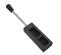 OATIPHO Graphite Casting Ingot Mold Suitable for Industrial Production and Jewelry Making with Metal Handle and Removable Baffle for Precision Metal Casting, Adjustable Space