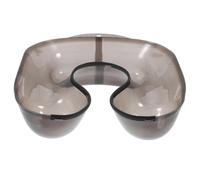 OATIPHO Hairdressing Neck Tray for Hair Washing and Coloring Durable Reusable Salon Supplies Versatile Perm Container for Home and Professional Use Black Half Bound Design