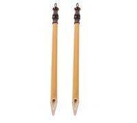 OATIPHO Handcrafted Bamboo Calligraphy Dip Pen Set 2pcs with Hanging Loop, Flat Tip Drawing Fountain Pens for Beginners and Artists, Traditional Vintage Style for School and Office Use