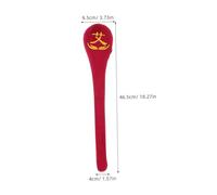 OATIPHO Handheld Massage Hammer for Meridian Therapy Ergonomic Manual Massager Stick for Neck and Back Full Body Acupoint Stimulation Tool to Fatigue and Promote Vitality Red Design
