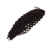OATIPHO High Temperature Synthetic Curly Drawstring Ponytail Extension for Black Women Adjustable Afro Wave Hairpiece Lightweight Low Maintenance Hair Accessory for Everyday Weddings and