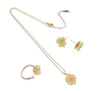 OATIPHO Jewelry Set for Women Dainty Necklace Ring Earring Combo for Birthday Valentine's Day Christmas and Year Celebrations