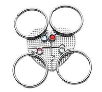 OATIPHO Jigsaw Heart Keychain Key Charms for Bag Backpack Car Key Fob Creative Puzzle Pendant Polished