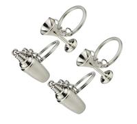 OATIPHO Keychain Keyring Shaker Metal Cocktail Shaker Goblet 4pcs Set Bartender Charms for Bag Decor Funny Portable Pendant for Car Keys