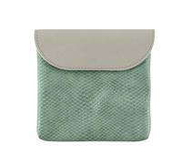 OATIPHO Leather Coin Purse Magnetic Buckle Large Capacity for Tampon Storage Simple and Portable Design for Everyday Use Stylish Frosted Bag