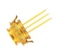 OATIPHO LED Electronic Incense Burner with Serenity and Calmness Feature, Decorative Plastic Buddha Censer for Living Room and Table, Visually Peaceful Atmosphere