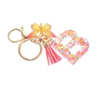 OATIPHO Love Keychain Bag Charm Letter Pendant Letter Keyring for Women Girls Car Key Decor Keychain Ornament Key Decor for Girls