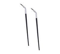 OATIPHO Lower Eyelash Eyebrow Curved Fan Eye Makeup Brush 2Pcs 16.5Cm Sleek Design Apply Color and Gloss Easy to Carry Present for Girls and Makeup Supplies for Travel and Professional Use