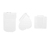 OATIPHO Makeup Mixing Palette 3Pcs Acrylic Handheld Palette 10X6Cm for Nail Art Makeup Blending Professional Salon Tool