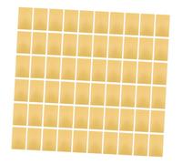 OATIPHO Metal Business Cards Blank Pack, 100pcs Aluminum Engraving Blanks, Light Gold Metal Visiting Cards for Office DIY Name Engraving and Printing
