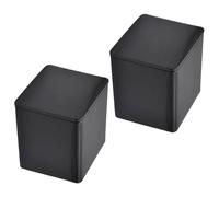 OATIPHO Multi-Function Storage Canister 2Pcs Square Metal Jars for Loose Tea and Goji Berry Candy Storage with Sealed Lid Black 8.5X8.5Cm for Household