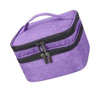 OATIPHO Nail Polish Storage Bag Oxford Cloth Double Large Capacity Travel Bag Compartments for Nail Polish Carrying Case and Essential Oils Storage Pouch