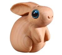 OATIPHO Natural Agarwood Rabbit Pendant Keychain Wooden Bunny Charm for Car Backpack DIY Jewelry Accessory Decorative Rabbit Keyring Ornament