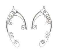 OATIPHO Non Piercing Elf Ear Clip Earrings for Women Vintage Copper Ear Clips with Curvy Design Gift for Christmas and Birthdays