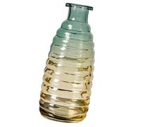OATIPHO Nordic Gradient Relief Glass Vase for Home Decor and Wedding Planning, Smooth Surface Flower Container Made of Safe-to-use Glass, Elegant and Beautiful Desktop Vase Random Color