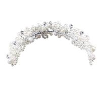 OATIPHO Pearl Headband Bridal Headpiece Elegant Wedding Hair Accessory for Wedding Guest Pearl Hair Hoop