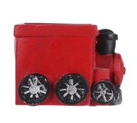 OATIPHO Planter, Cartoon Plant Retro Drainage with Car Shape Hole Red Cement Material, Practical Pot Desktop and Window Sills Garden for Indoor Outdoor Decor