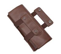 OATIPHO PU Leather Hair Scissors Pouch Minimalist Salon Storage Bag for Hairdressing Tools Lightweight Organizer for Convenient Travel and Daily Use for Barbers and Stylists Random Color