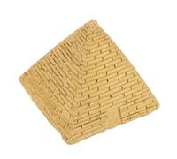 OATIPHO Realistic Egyptian Pyramid Figurine Resin Desk Decor for Unique Miniature Sand Tray Ornament for Egyptian Culture Enthusiasts