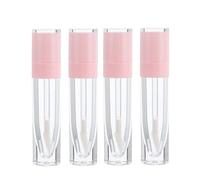 OATIPHO Refillable Lip Gloss Tubes round Plastic Lipstick Tubes Empty Lip Balm Containers 10pcs with Wand Applicator Leak-proof and Convenient to Carry for Travel and Daily Use