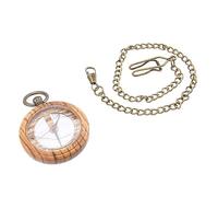 OATIPHO Retro Clock Vintage Quartz Watch Pocket Watch for Women Men Ebony Band