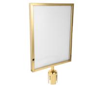 OATIPHO Sign Frame for Retractable Belt Stanchions A3 Portrait Double-Sided Vertical Holder with Scratch-Resistant Cover for Warehouse and Crowd Control