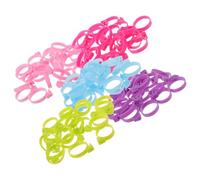 OATIPHO Silicone Pastry Bag Ties Kitchen Gadgets Reusable 50pcs Piping Bag Clips Easy to Use for Decorating and Piping for Bakery and Pastries