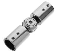 OATIPHO Silver Zinc Alloy 2 Pack Adjustable Elbow Connector for Corner Curtain Rods with Smooth Surface Not Easy to Deform Fashionable Design for Home and Kitchen, Adjustable from 90