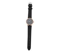 OATIPHO Simple Women Digital Leather Belt Watch Black Quartz