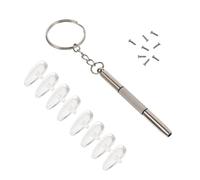 OATIPHO Soft Silicone Eyeglass Nose Pads Replacement Set with Air Cushion 8Pcs and Micro Screwdriver Kit for Glasses Frame Repair and Eyewear Maintenance