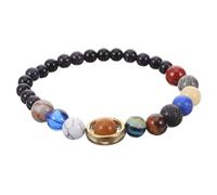 OATIPHO Solar System Beaded Bracelet for Women Universe Charm Wristband Galaxy-themed Jewelry Friends Girlfriend Mother Day Birthday