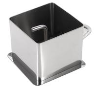 OATIPHO Stainless Steel Rice Ball Maker Mold for Complementary Food, Easy to Unmold Square Mousse Mold with Press Plate and Pusher, for Kitchen Cooking and Creative Cake Making