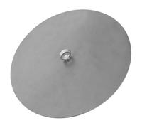 OATIPHO Thicken Iron Stove Lid round Furnace Cover for Improved Combustion Efficiency and Effective Fire Sealing, Sturdy Silver Steel Plate Suitable for Home Kitchen Cooking Wok
