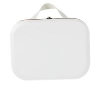 OATIPHO Tinplate Portable Storage Box Small Multi Use Jewelry and Coin Organizer Lightweight Desktop Keepsake Container for Gift Packaging White