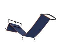OATIPHO Travel Foot Hammock for Airplane and Train Adjustable Portable Foldable Foot Rest with Navy Blue Seat Cover for Long Trips Adults and Boys and Girls