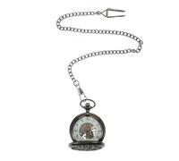 OATIPHO Vintage Alloy with Mechanical Watch Pocket Design a Clamshell and Stainless Roman Numerals Steel Construction, Retro Style a Gift for Suitable Men
